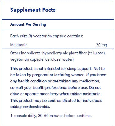 Melatonin 20 mg  by Pure Encapsulations