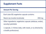 Niacitol (no-flush niacin) 650 mg 180's By Pure Encapsulations