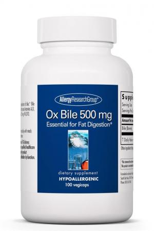Ox Bile 500 mg by Allergy Research Group 100ct