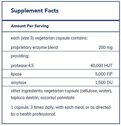 Pancreatic VegEnzymes 180's by Pure Encapsulations