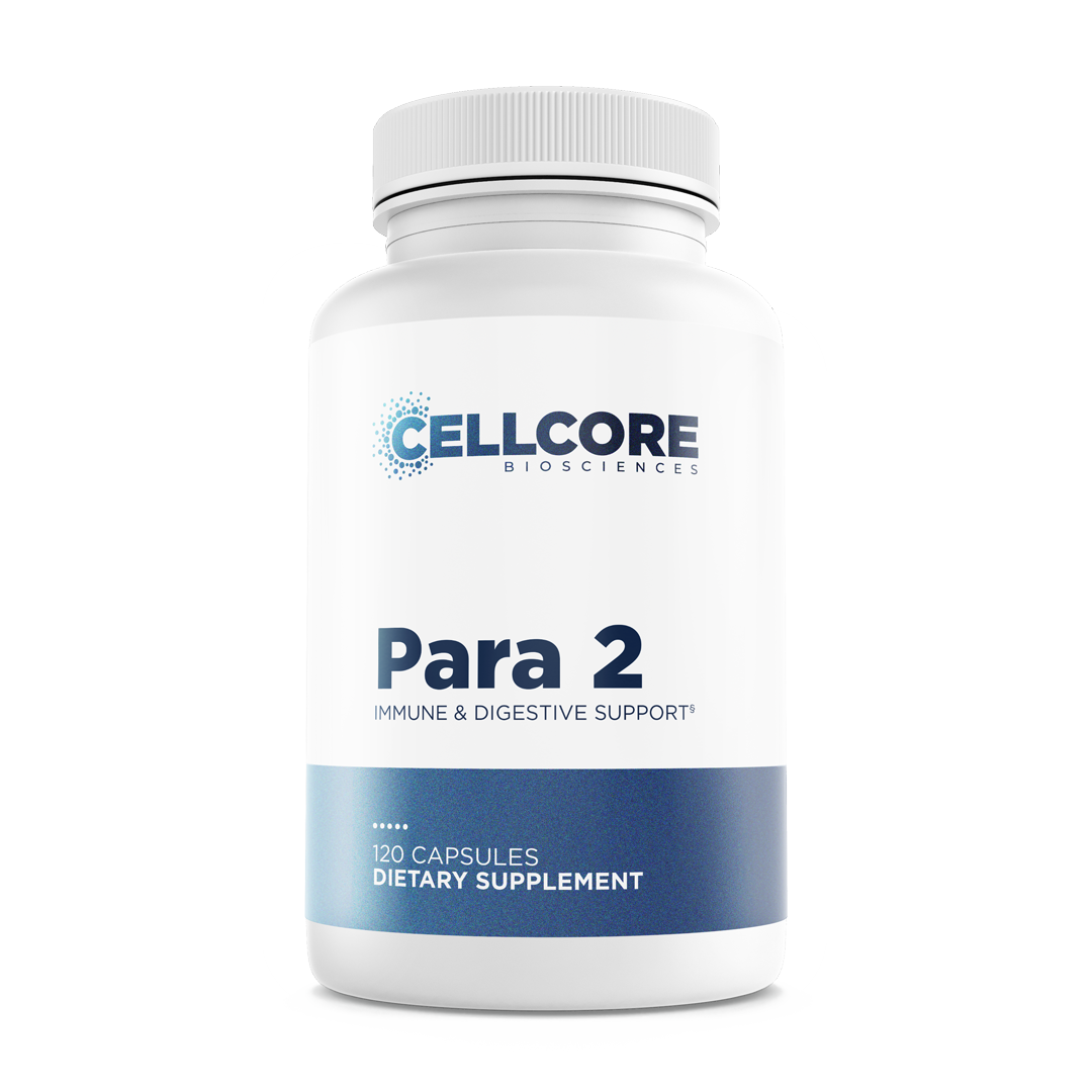 CellCore Para 2 immune and digestive support herbal supplement bottle