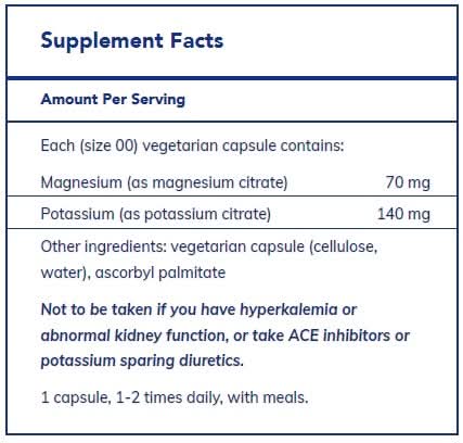 Potassium Magnesium (citrate) 180's by Pure Encapsulations