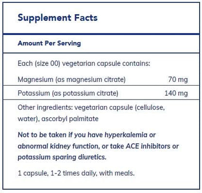 Potassium Magnesium (citrate) 180's by Pure Encapsulations