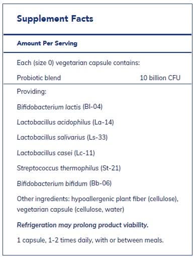Probiotic G.I. 60's  by Pure Encapsulations