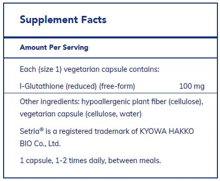 Reduced Glutathione by Pure Encapsulations