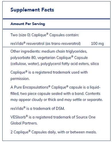 Resveratrol VESIsorb 90's by Pure Encapsulations