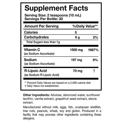 C-RLA Vanilla Caramel – Liposomal Vitamin C by Researched Nutritionals