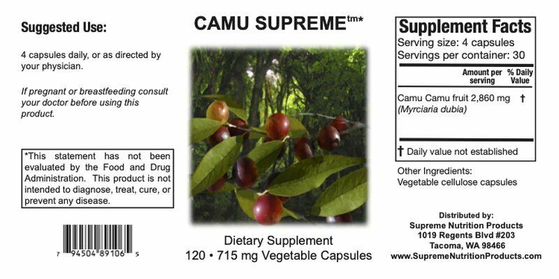 Camu Supreme Capsules by Supreme Nutrition