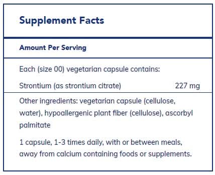 Strontium (citrate) by Pure Encapsulations