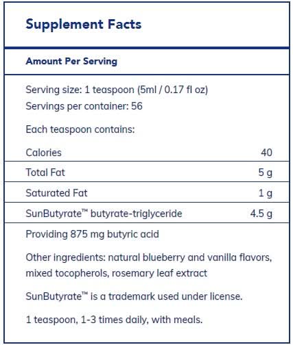 SunButyrate TG liquid by Pure Encapsulations