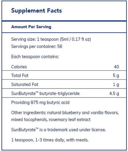 SunButyrate TG liquid by Pure Encapsulations