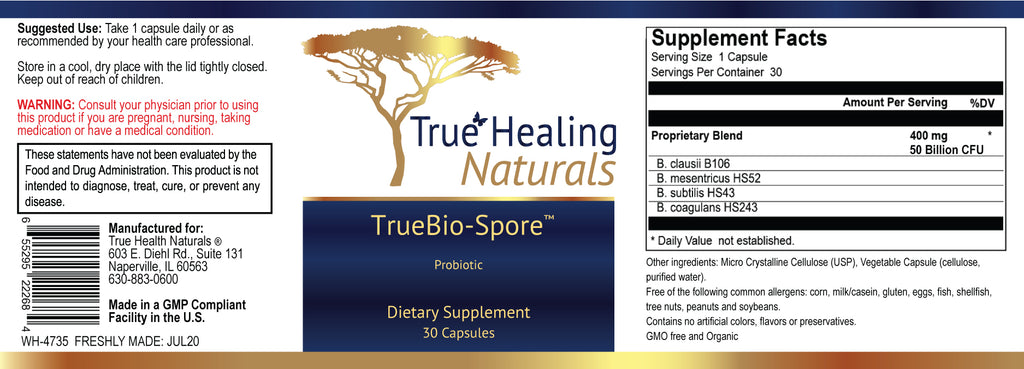 TrueBio-Spore™: Probiotic by True Healing Naturals