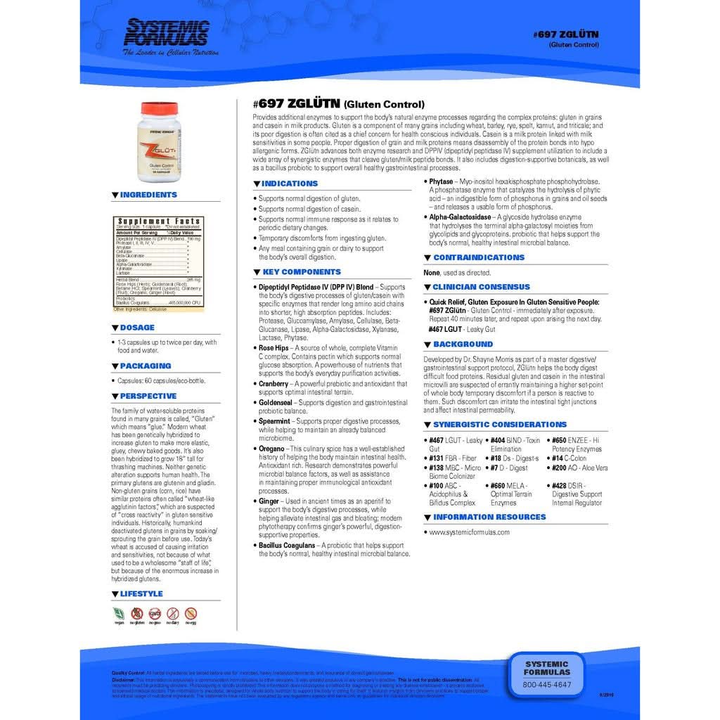 ZGLUTn by Systemic Formulas